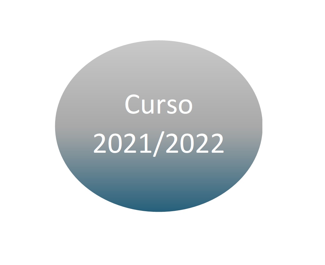 Círculo con rótulo "Curso 2021/2022"